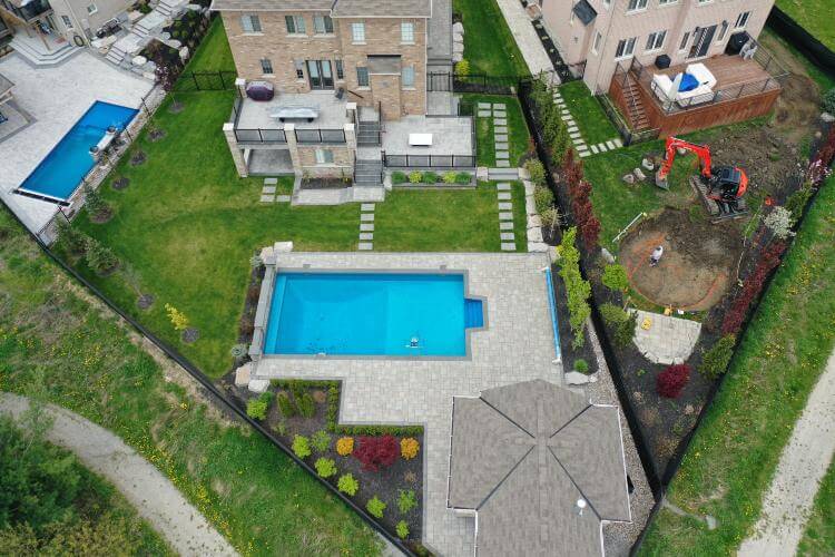 pool construction near Kleinburg