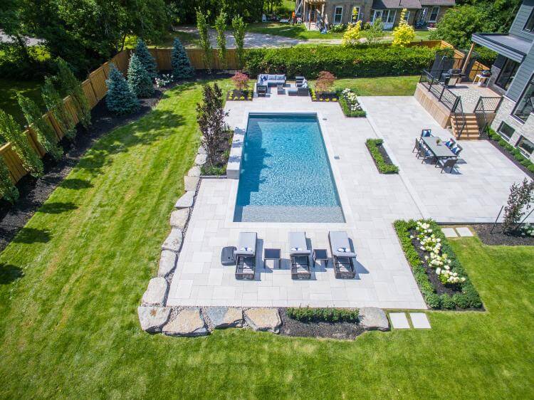 swimming pool landscape design Downsview